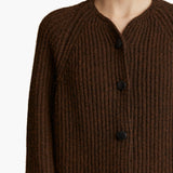 Khaite - Jina Cardigan in Chestnut