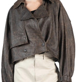 Elleme - Cropped Trench Coat Brown