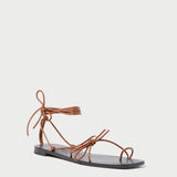 Roeffler Randall - Jude Timber Leather Flat Sandal