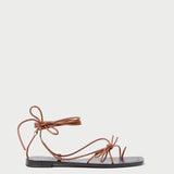 Roeffler Randall - Jude Timber Leather Flat Sandal