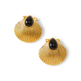 Veronica Beard - Shell Gold Earrings