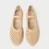 Roeffler Randall - Kayla Natural Raffia Ballet Espadrille