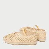 Roeffler Randall - Kayla Natural Raffia Ballet Espadrille