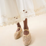 Roeffler Randall - Kayla Natural Raffia Ballet Espadrille