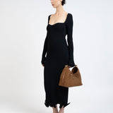 Elleme - Long Sleeve Knit Dress/Black