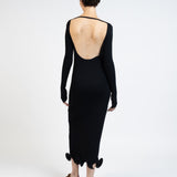 Elleme - Long Sleeve Knit Dress/Black