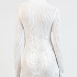 Elleme - Knit Turtleneck Dress/White