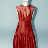 Khaite - Wes Dress in Fire Red