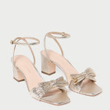 Roeffler Randall - Kimora Champagne Pleated Bow Heel