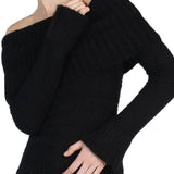 Elleme - Mohair Off Shoulder Jumper Black