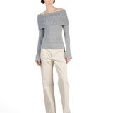 Elleme - Mohair Off Shoulder Jumper Grey