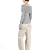 Elleme - Mohair Off Shoulder Jumper Grey