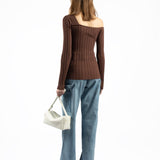 Elleme - Asymmetric Fitted Jumper Brown