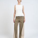 Elleme - Knit top With Fringe/Off White