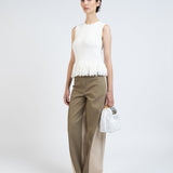 Elleme - Knit top With Fringe/Off White