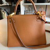 Hermès Kelly 25cm in Gold Togo Leather With Gold Hardware