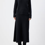 GABRIELA HEARST - Manni Knit Maxi Skirt in Black Cashmere