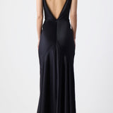 GABRIELA HEARST - Brigita Slip Maxi Dress in Black Silk Velvet