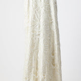 GABRIELA HEARST - Hillman Cape in Ivory Silk Virgin Wool Jacquard