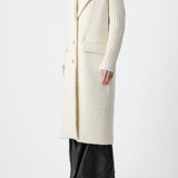 GABRIELA HEARST - Charles Coat in Ivory Recycled Cashmere Boucle