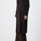 GABRIELA HEARST - Charles Coat in Chocolate Recycled Cashmere Boucle