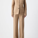 GABRIELA HEARST - Ulu Chore Jacket in Camel Double-Face Recycled Cashmere