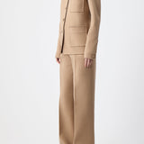 GABRIELA HEARST - Ulu Chore Jacket in Camel Double-Face Recycled Cashmere