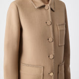 GABRIELA HEARST - Ulu Chore Jacket in Camel Double-Face Recycled Cashmere