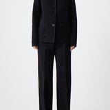 GABRIELA HEARST - Ulu Chore Jacket in Black Double-Face Recycled Cashmere