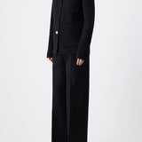 GABRIELA HEARST - Ulu Chore Jacket in Black Double-Face Recycled Cashmere