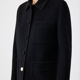 GABRIELA HEARST - Ulu Chore Jacket in Black Double-Face Recycled Cashmere