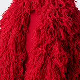 GABRIELA HEARST - Hargreaves Knit Scarf in Scarlet Red Virgin Wool Cashmere Silk