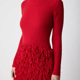 GABRIELA HEARST - Turner Knit Maxi Dress in Scarlet Red Virgin Wool Cashmere Silk