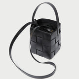 Roeffler Randall - Laith Black Woven Bucket Bag