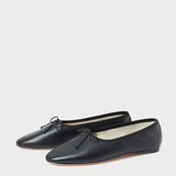 Roeffler Randall - Landon Black Leather Ballet Flat