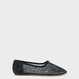 Roeffler Randall - Landon Black Mesh Ballet Flat