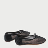 Roeffler Randall - Landon Black Mesh Ballet Flat