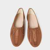 Roeffler Randall - Landon Nutmeg Moiré Ballet Flat