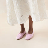 Roeffler Randall - Landon Pink Moiré Ballet Flat