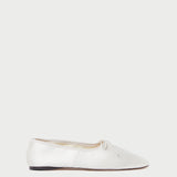 Roeffler Randall - Landon Cream Satin Ballet Flat