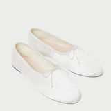 Roeffler Randall - Landon Cream Satin Ballet Flat