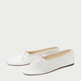 Roeffler Randall - Landon Cream Satin Ballet Flat