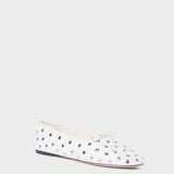 Roeffler Randall - Landon Ecru/Silver Ballet Flat