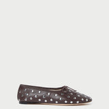 Loeffler Randall - Landon Espresso/Silver Ballet Flat