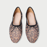 Roeffler Randall - Landon Leopard Mesh Ballet Flat