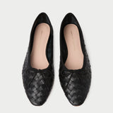 Roeffler Randall - Landry Black Woven Ballet Flat