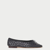 Roeffler Randall - Landry Black Woven Ballet Flat