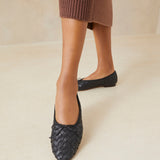 Roeffler Randall - Landry Black Woven Ballet Flat