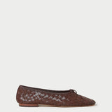 Roeffler Randall - Landry Chocolate Woven Ballet Flat