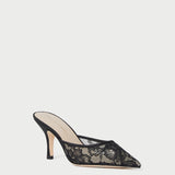 Roeffler Randall - Layla Black Lace Mesh Mule